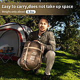 Спальник з капюшоном Naturehike MJ 600 CNK2300SD014, коричневий, фото 3