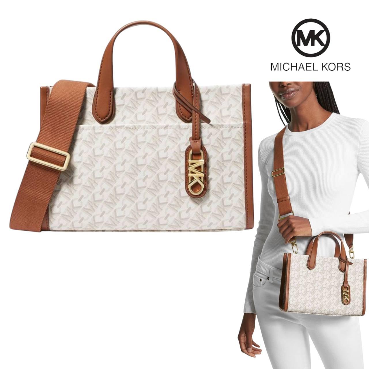 Жіноча сумка Michael Kors Gigi Small Empire Signature Logo Messenger Bag (ваніль) ОРИГІНАЛ