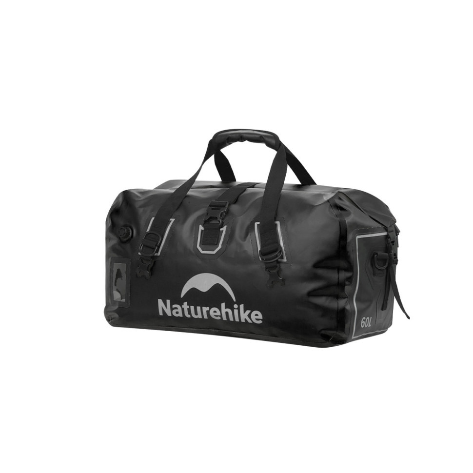 Водонепроникна дорожня сумка Naturehike CNK2450XB015, 40 л, чорна, фото 1