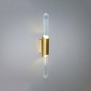 Бра в стилі лофт на 2 лампи G9 колір каркасу золотий D-F4874