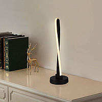 Настольная LED лампа 12W Sirius с акриловым плафоном 3000К/4000К/6000К черная IP20 TD2034 BK