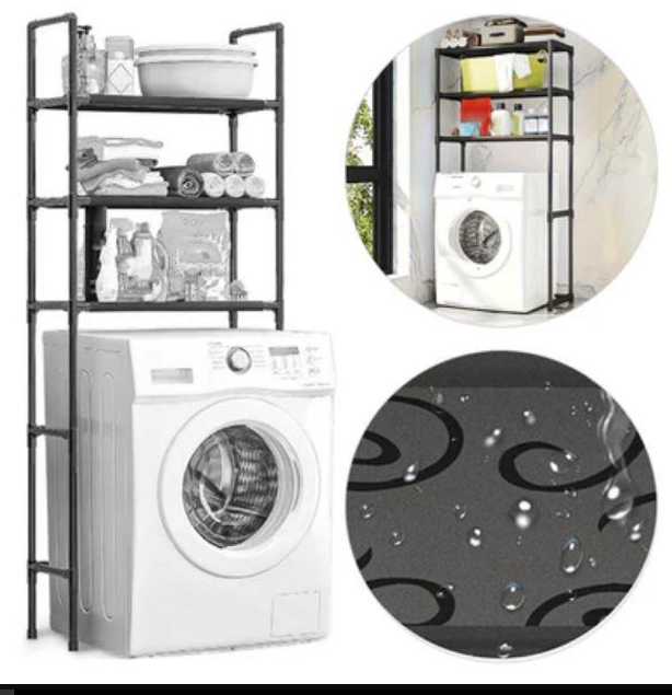 Підлогова стійка органайзера над пральною машиною, Етажерка на пральній машинці, фото 1