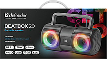 Портативна колонка Defender Beatbox 20 20Вт, Black (65420), фото 6