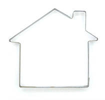 Металева вирубка для пряників будиночок