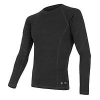 Термофутболка Sensor Merino DF LS чоловіча black XXL