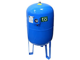 Бак гідроакумулятор 100л вертикальний фланець 1" макс 8 бар змінна EPDM мембрана toНасоси Baumar - Завжди Вчасно