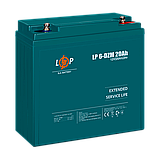 Тяговый аккумулятор AGM LogicPower 6-DZM-20 Ah 12V клема під болт М6, фото 5