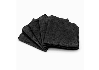 Серветка для скла мікрофібра, чорна Black fo HoReCa, 30х30 см /5 шт/уп
