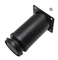 Опора (ніжка) меблева d=50 h=400 мм регульована Чорна