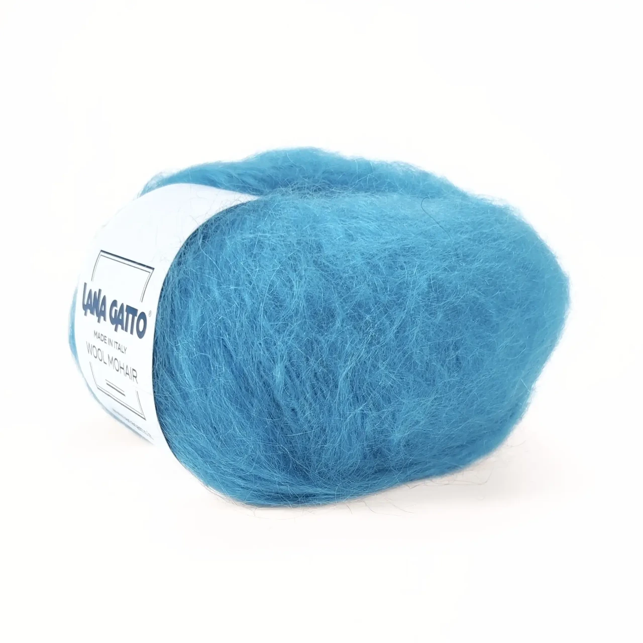 Пряжа Wool Mohair/Вул Мохер, яскраво-блакитний 30485, Lana Gatto