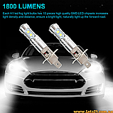 Автолампи H1 10 LED 6000K автолампи світлодіодні автолампи авто лед лампи авто лампа лед світлодіодна дхо лед led drl птф, фото 6