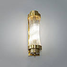 Сучасне кришталеве бра на 2 лампи E14 колір каркасу золотий D-F4929GD, фото 4