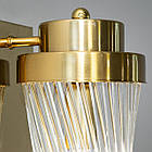 Сучасне кришталеве бра на 2 лампи E14 колір каркасу золотий D-F4929GD, фото 6