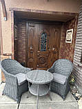 Набір з Техноротанга 2 крісла +столик журнальний, фото 2