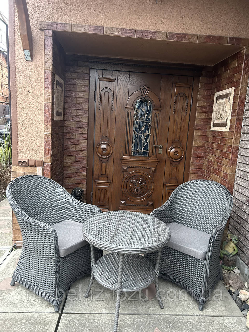 Набір з Техноротанга 2 крісла +столик журнальний, фото 1
