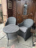 Набір з Техноротанга 2 крісла +столик журнальний, фото 7
