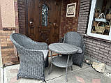 Набір з Техноротанга 2 крісла +столик журнальний, фото 3