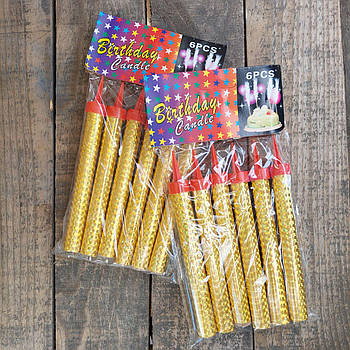 Свічки для торта Холодні фонтани Феєрверки 10 см 6 штук