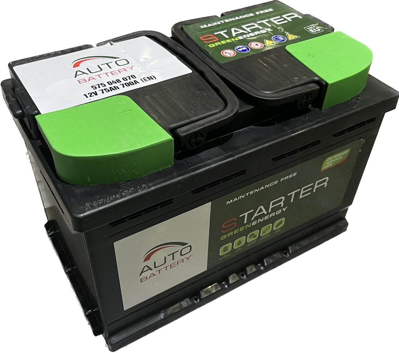 Автомобільний акумулятор 75Aг STARTER GE (-/+) (Виробництво Monbat) EN700 278x175x190