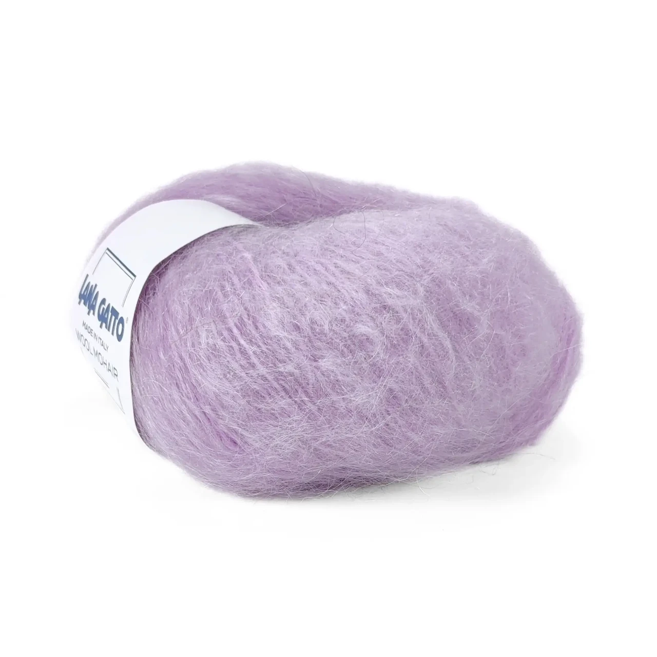 Пряжа Wool Mohair/Вул Мохер, бузковий 7258, Lana Gatto