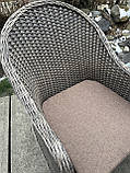2крісла +столик з Ротанга-колір Табако, фото 9