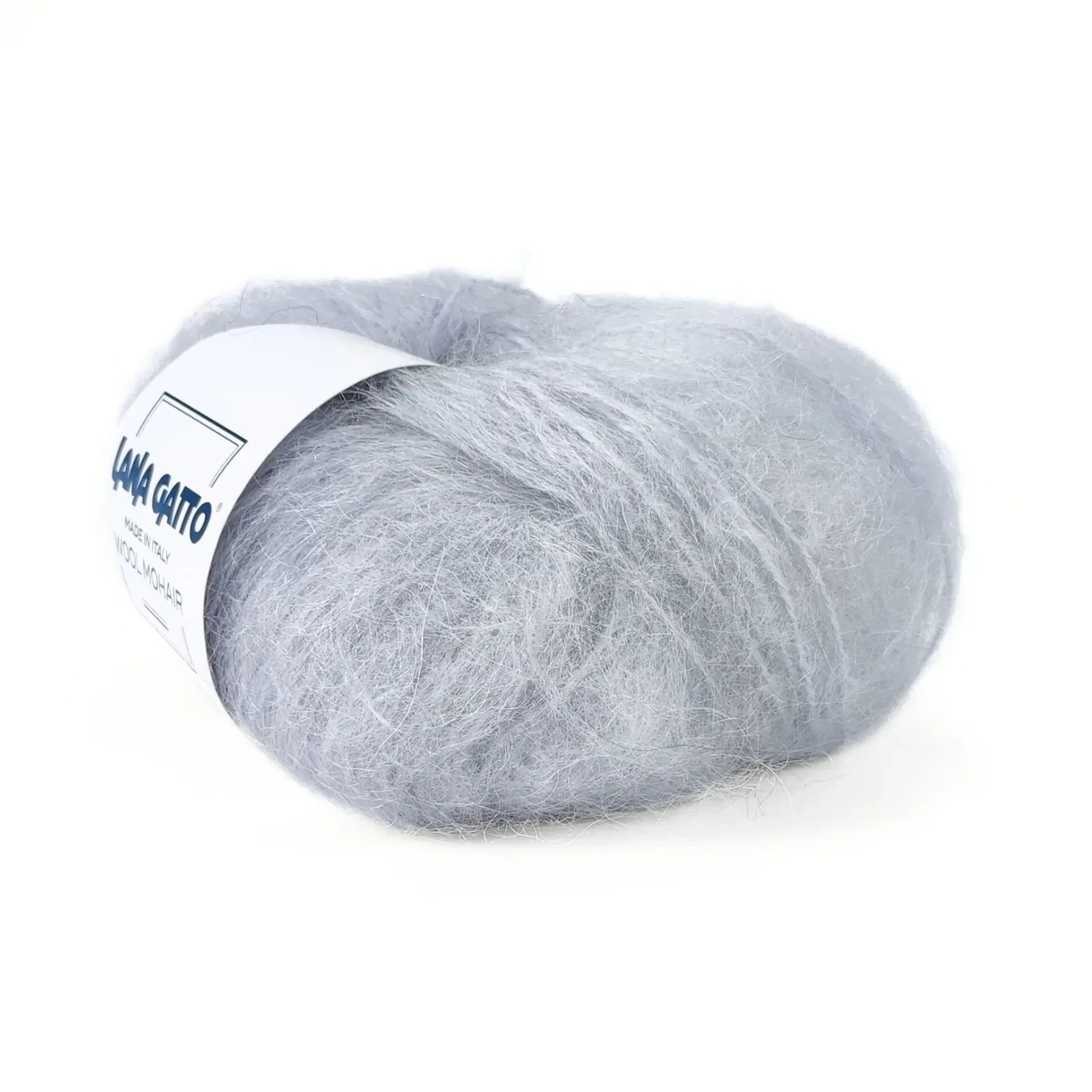 Пряжа Wool Mohair/Вул Мохер, блакитно-сірий 6033, Lana Gatto, фото 1