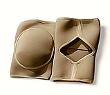 Наколінники для танців, наколінники неопренові бежеві, з вирізом, фото 6