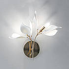 Бра на 2 лампи E14 з фарфоровими елементами колір каркаса золотий D-8283-2W GD, фото 5