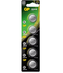 Батарейки-Таблетки GP CR2016 / 3V блістер 5шт. ОРИГІНАЛ