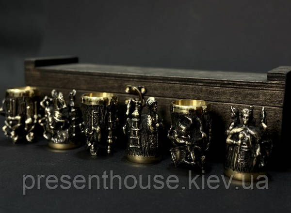 Набір чарок "Київська Русь" в кейсі, фото 1