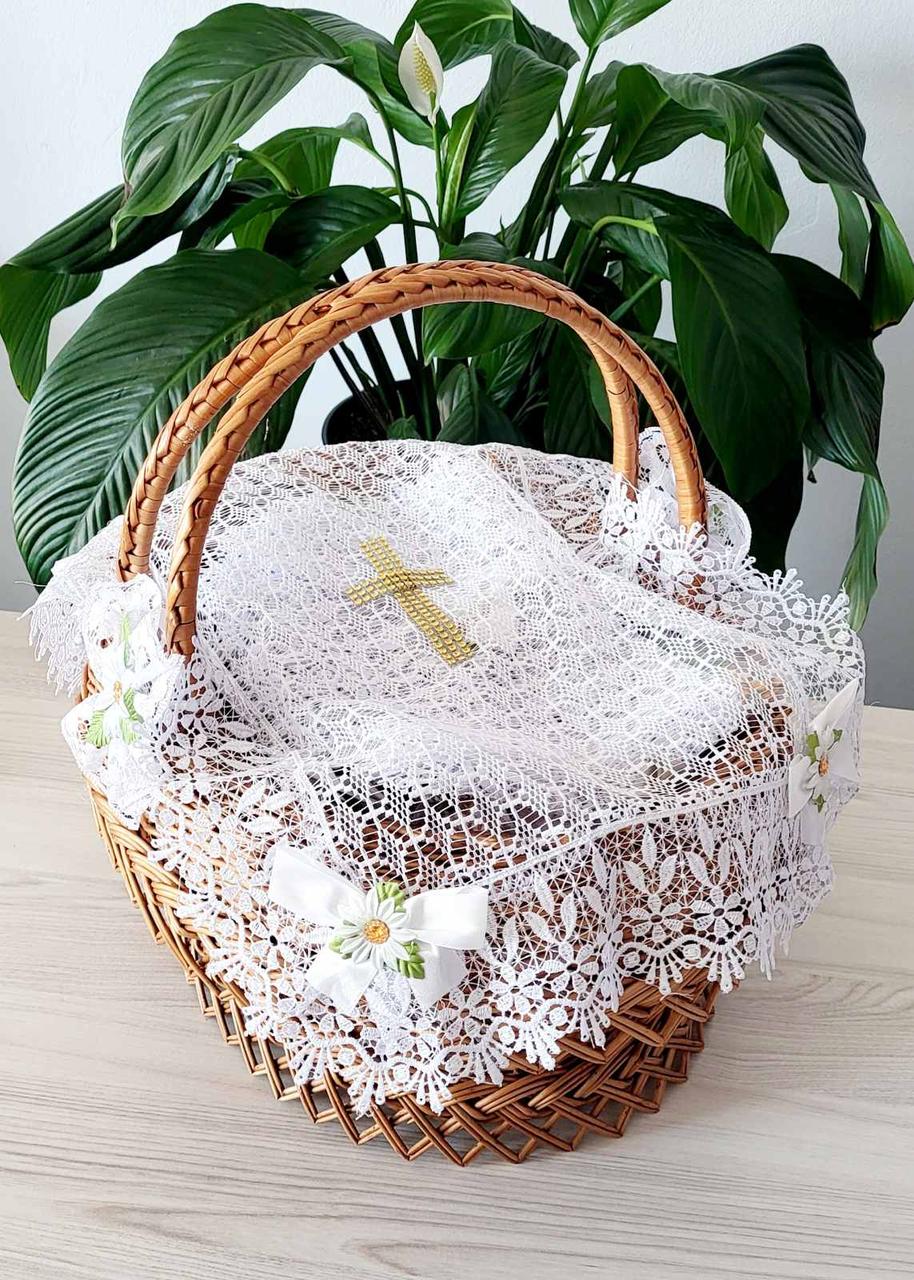 Красива Великодня серветка на кошик, фото 1