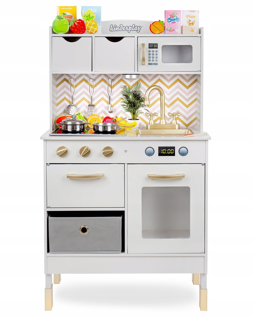 Дитяча дерев'яна кухня Kinderplay Green