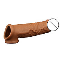 Насадка подовжувач на пеніс Reinforcing Sleeve M size