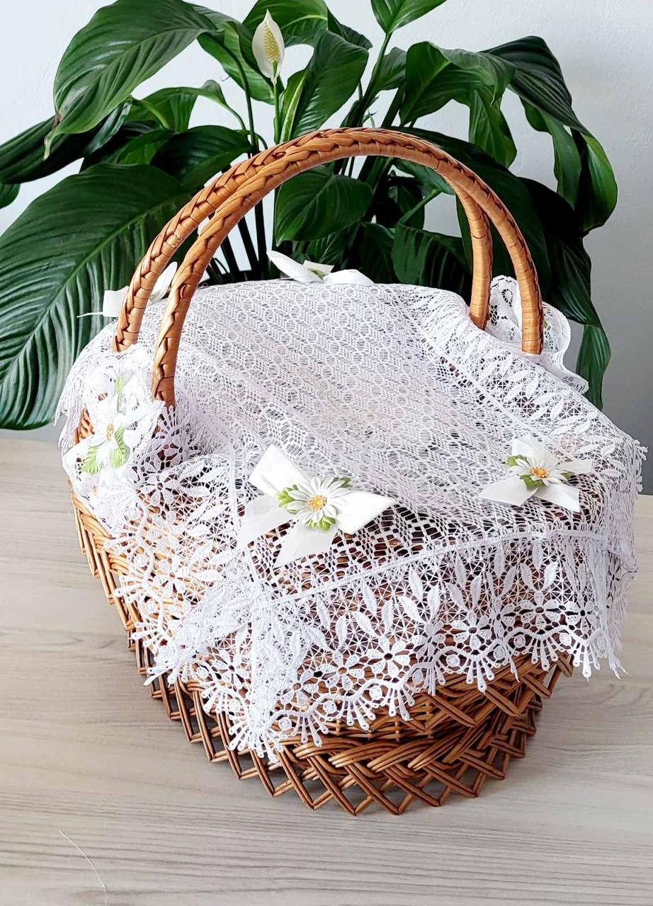 Красива Великодня серветка на кошик, фото 1