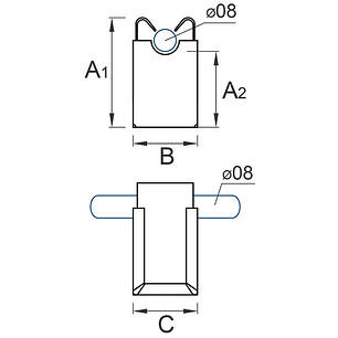 Тримач дроту з нержавіючої сталі 01/1 Ni, фото 2
