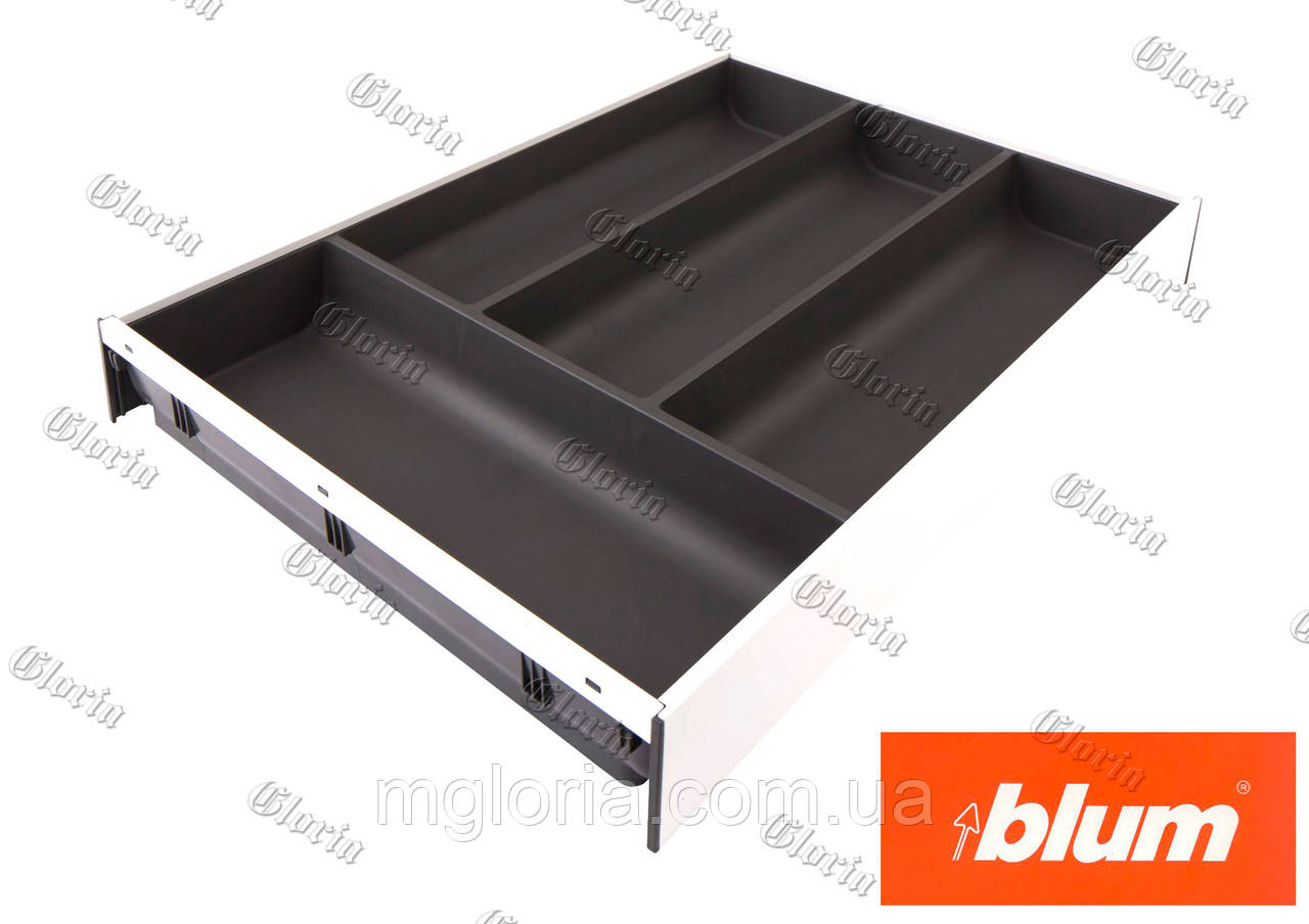 AMBIA-LINE лоток для столового приладдя LEGRABOX 450 х 300 мм сірий в білій рамці
