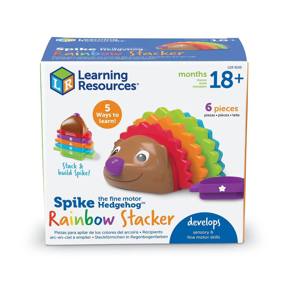 Навчальний ігровий набір Learning Resources - Барвистий їжачок Baumar - Завжди Вчасно, фото 1