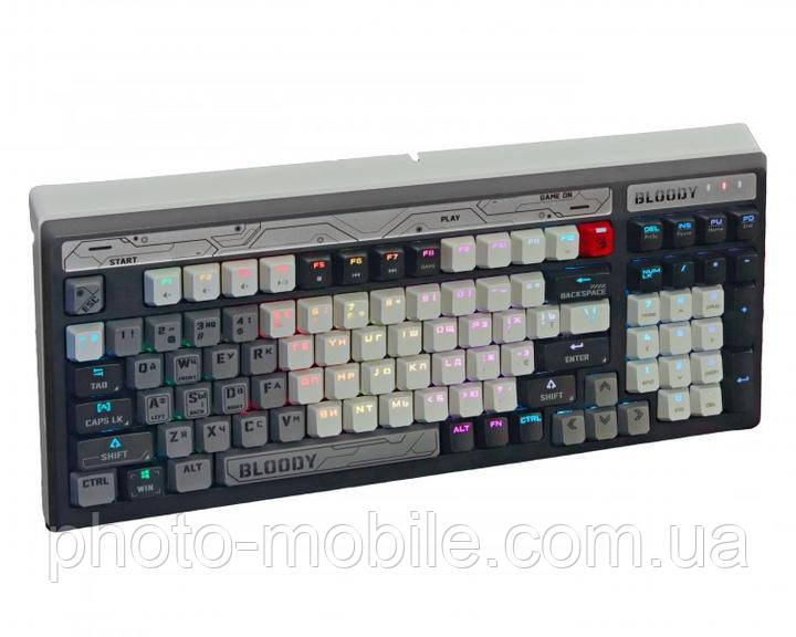 Клавіатура A4tech Bloody B950, механічна, ігрова, USB, RGB підсвічування, LK Libra Brown Switch Warrior Grey