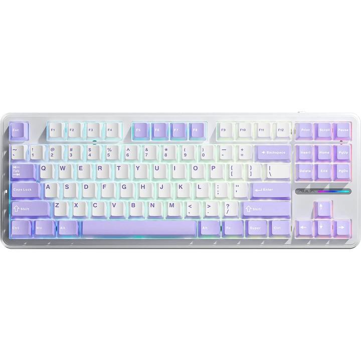 Клавіатура Aula F87 keycap KRGD Blue USB UA White