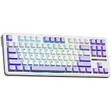 Клавіатура Aula F87 keycap KRGD Blue USB UA White, фото 3
