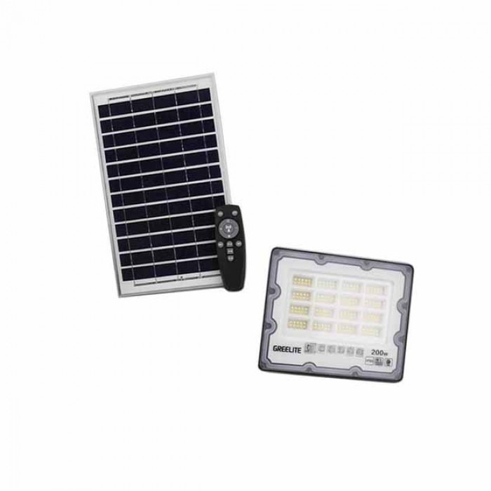 Вуличний ліхтар на стовп на сонячній панелі 200 W JX 007 пульт iC227
