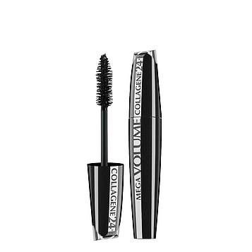 Туш для вій L'Oreal Paris Mega Volume Collagene 24H Extra Black об'ємна 9 мл