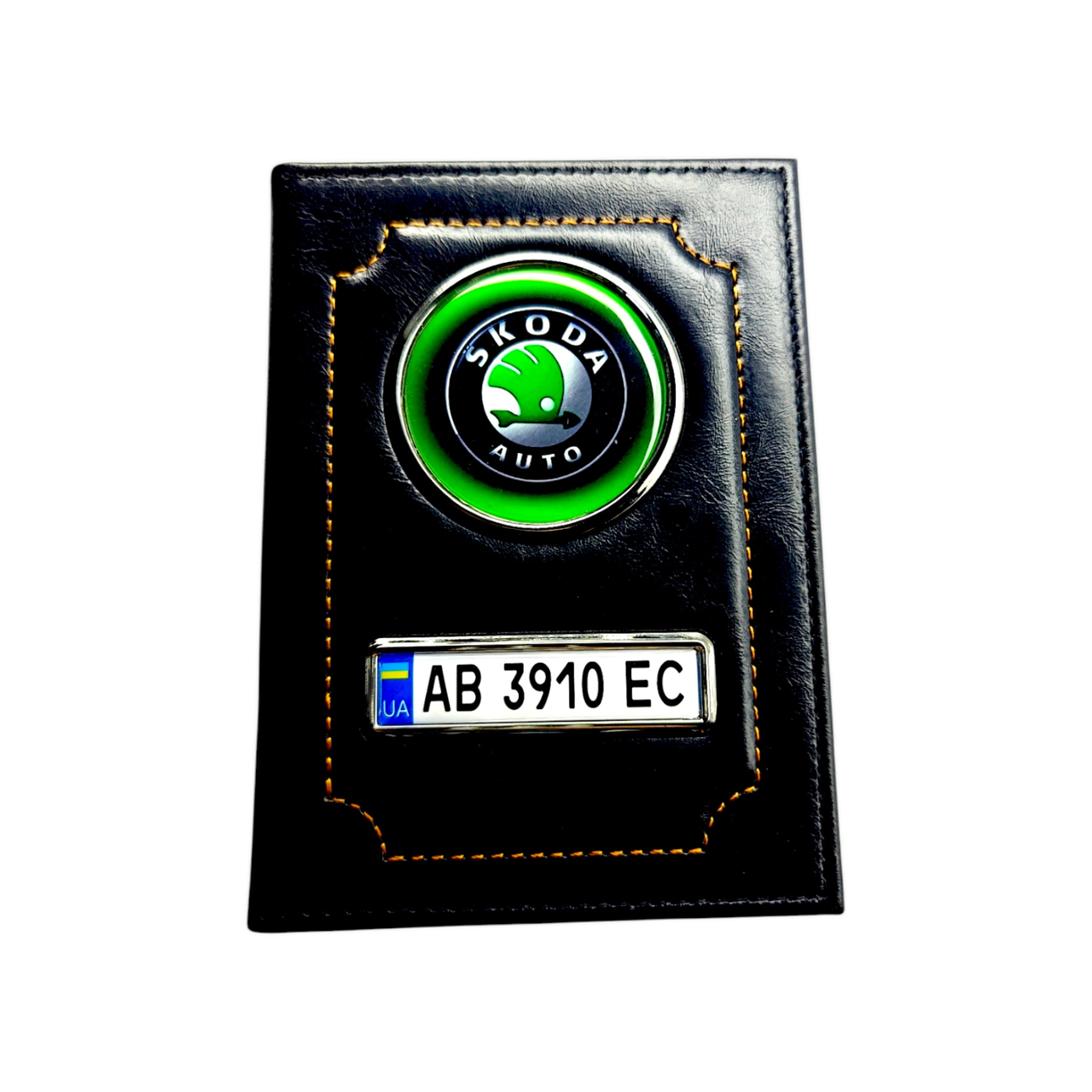 Обкладинка для автодокументів Skoda, глянсова