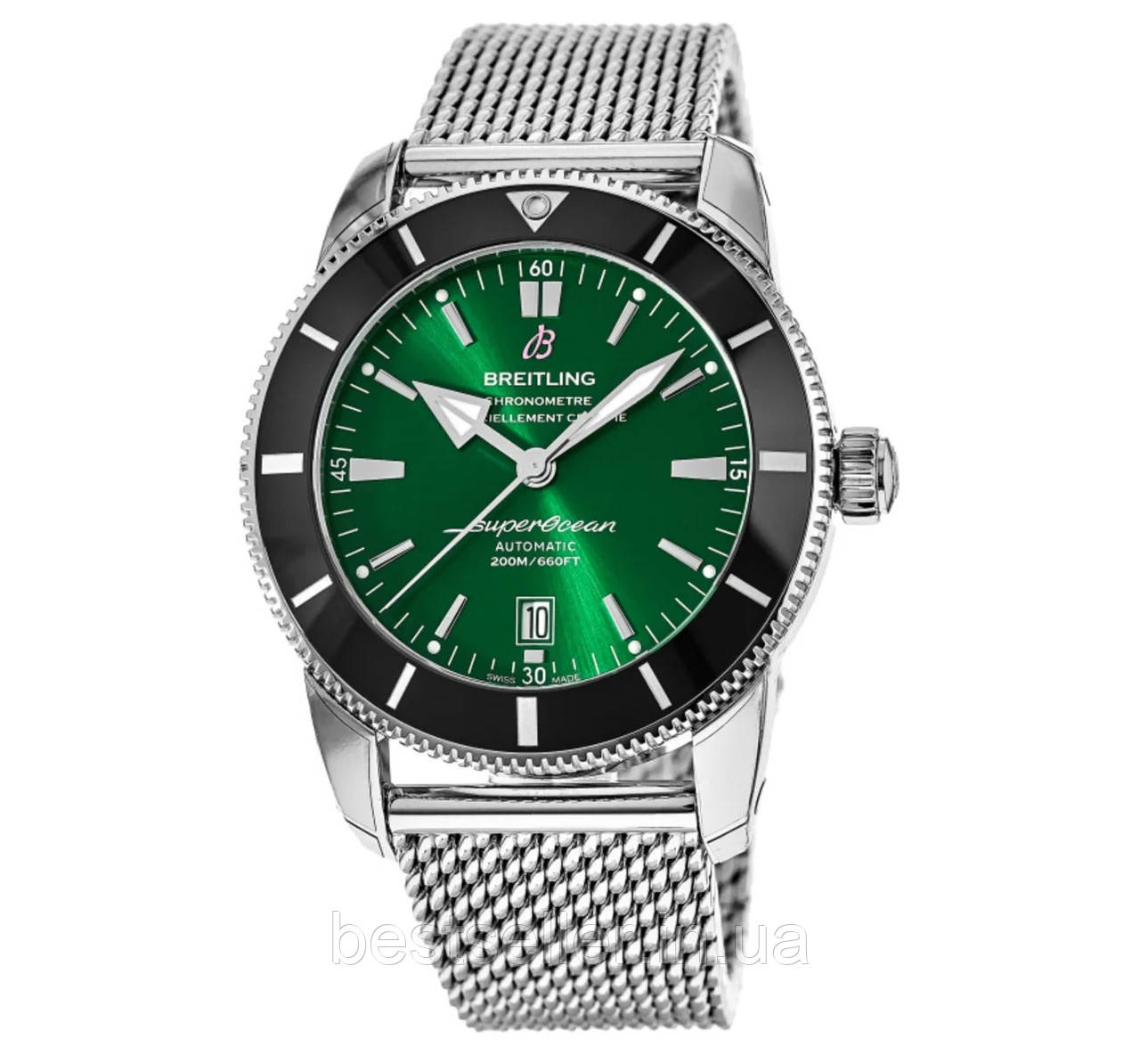 BREITLING SUPEROCEAN HERITAGE B20 AUTOMATIC 46MM GREEN DIAL ETA. AAA