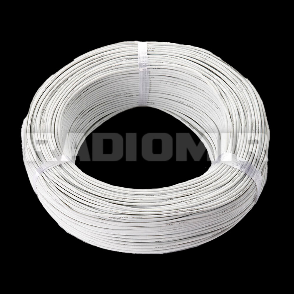 Провод 26 AWG медный многожильный в силиконовой изоляции, белый (ID ...