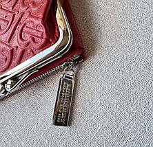 Жіночий стильний червоний гаманець маленький Burberry, фото 5