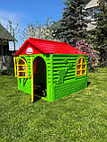 Будиночок зі шторками doloni toys, Дитячий будиночок пластик 129х129х120 см, Дитячі ігрові намети, будиночки Doloni, фото 4
