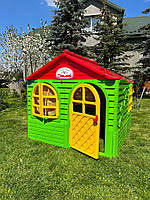 Дитячі пластикові ігрові будиночки, Ігровий будиночок для гри вдома та вулиці 129х129х120 см, Будиночок для саду
