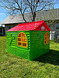 Будиночок зі шторками doloni toys, Дитячий будиночок пластик 129х129х120 см, Дитячі ігрові намети, будиночки Doloni, фото 7