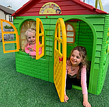 Дитячі ігрові будиночки doloni у квартиру, Ігровий будиночок на вулицю 129х129х120 см, Пластиковий будиночок для дітей, фото 5